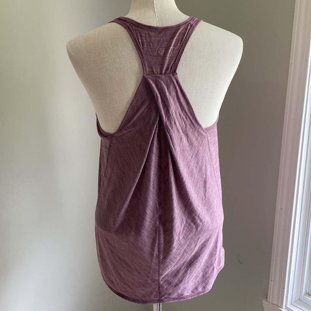 Lululemon Essential Tank Heathered Cassis Size 8 - Picture 2 of 2